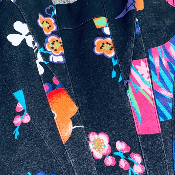 Iconic Versace for H&M Womens US 2 Floral Silk Corset Top Cut Out Back Rare NEW - Picture 11 of 15